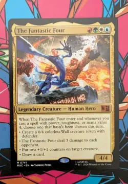 MTG Marvel: Super Heroes Commander Mythic THE FANTASTIC FOUR NM - Image 1