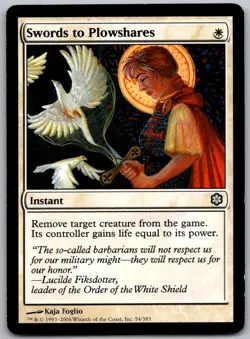 Swords to Plowshares 54 Coldsnap Theme Deck Reprints Magic: The Gathering LP - Image 1