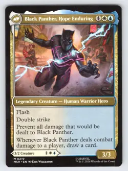 King T'Challa 219 Mythic Marvel Super Heroes Magic: The Gathering Near Mint - Image 1