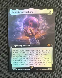 MTG: Palantir of Orthanc (0381) Lord of the Rings Borderless Foil Pr0xy NM - Image 1