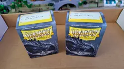 Matte Slate Dragon Shield Deck Protector Sleeves 2 Boxes Rare OOP Color - Image 1
