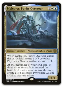 Malcator, Purity Overseer #208 (NM) Phyrexia All Will Be One ONE Magic MTG - Image 1