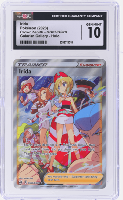 2023 Pokemon Sword and Shield Crown Zenith Irida Galarian Gallery #GG63 CGC 10 - Image 1