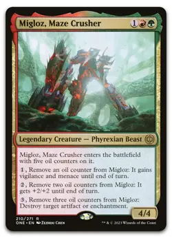 Migloz, Maze Crusher #210 (NM) Phyrexia All Will Be One ONE Magic MTG - Image 1