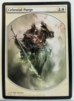 Celestial Purge textless Player rewards promo #6 2010 NM MTG Near Mint - Image 1