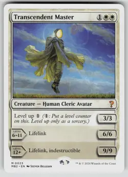Transcendent Master (White Border) Mythic Mystery Booster 2 23 MTG NM 2024 - Image 1
