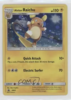 Alolan Raichu (Holo) Pokemon Sun & Moon Black Star Promo #SM65 - Image 1