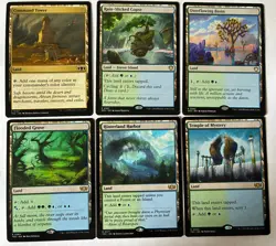 MTG Simic (green blue) - Utility Land Lot - x6 NM regular MTG Commander - Image 1