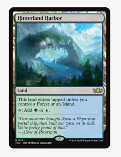 Hinterland Harbor | MTG TDC | Green Blue Dual Land Commander EDH Rare | NM - Image 1