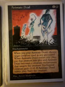 Magic: The Gathering Enchantment Animate Dead Animate Dead Uncommon Regular - Image 1