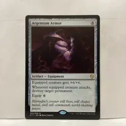 MTG Argentum Armor Magic: The Gathering Commander 2017 Rare #202 - Image 1