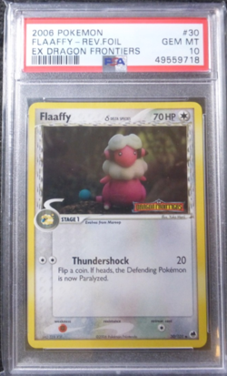 2006 POKEMON FLAAFFY 30/110 REVERSE FOIL EX DRAGON FRONTIERS PSA 10~LESS THAN 10 - Image 1