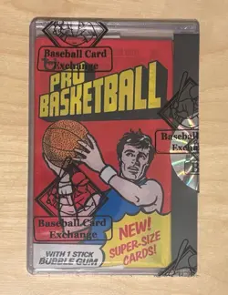 1976 77 Topps Basketball Pack - Unopened BBCE Certified - Super Rare - Image 1