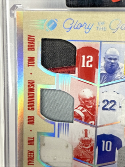 2025 LEAF GLORY OF THE GAME FOOTBALL Vs FUTBOL (Brady, Gronk, Hill, Jackson) /30 - Image 2