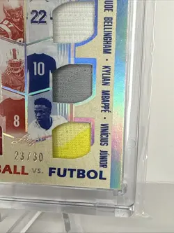 2025 LEAF GLORY OF THE GAME FOOTBALL Vs FUTBOL (Brady, Gronk, Hill, Jackson) /30 - Image 4