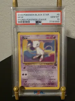 PSA 10 GEM MINT 2000 POKEMON BLACK STAR MEW PROMO POKEMON LEAGUE #8 - Image 1