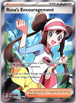 Rosa's Encouragement 114/088 Ultra Rare Perfect Order Pokemon Holo Near Mint - Image 1