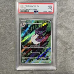 2024 POKEMON TEF EN-TEMPORAL FORCES ILLUSTRATION RARE #176 ARBOK PSA 9 - Image 1