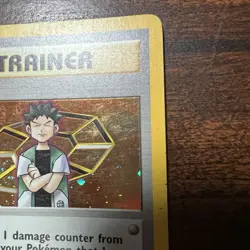 Pokemon Brock 15/132 Gym Heroes 1st Edition Holo Rare WoTC Heavily Played - Image 3