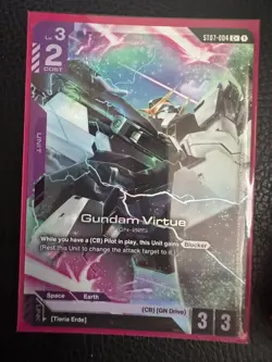 Gundam TCG Card Game Gundam Virtue ST07-004 C+ Foil English - Image 1