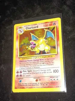 Pokemon Base Set Unlimited Charizard Holo 4/102 - Holo Rare - Nice Card - Image 2