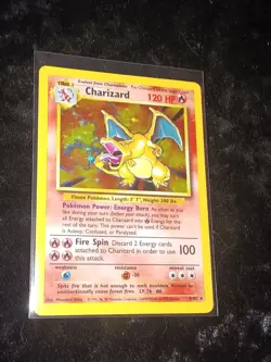 Pokemon Base Set Unlimited Charizard Holo 4/102 - Holo Rare - Nice Card - Image 4