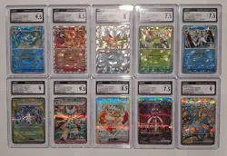 Pokemon Card Lot - Terastal Festival (JAP) - 10 CGC Graded Cards - Image 1