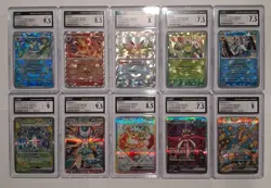 Pokemon Card Lot - Terastal Festival (JAP) - 10 CGC Graded Cards - Image 2