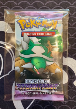 Pokemon Diamond And Pearl Stormfront Booster Pack Sealed 10 Cards Toterra art - Image 1