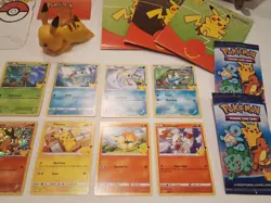 2021 Pokemon McDonald’s 25th Anniversary Lot Treecko Tepig Holo Pikachu Card + - Image 1