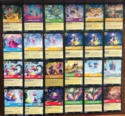 Disney Lorcana Wilds Unknown/ Winterspell Super Rare Card Lot Non Foil - Image 1
