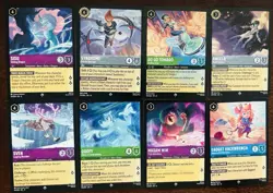 Disney Lorcana Wilds Unknown/ Winterspell Super Rare Card Lot Non Foil - Image 3