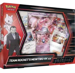 Pokemon TCG Team Rocket's Mewtwo ex Box Sealed Destined Rivals Packs Cards New - Image 1