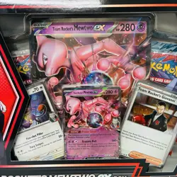 Pokemon TCG Team Rocket's Mewtwo ex Box Sealed Destined Rivals Packs Cards New - Image 5