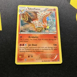 Talonflame 10/119 Cracked Ice LP -Holo Rare Pokemon Card- Theme Deck (4s) - Image 1