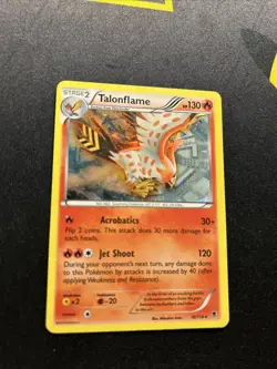 Talonflame 10/119 Cracked Ice LP -Holo Rare Pokemon Card- Theme Deck (4s) - Image 3
