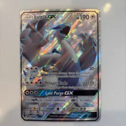2018 Sun & Moon Lost Thunder Lugia GX Pokemon Card 207/214 - Image 2
