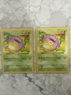 Pokemon TCG Koffing Shadowless Base Set 51/102 For 1 Card - Image 1