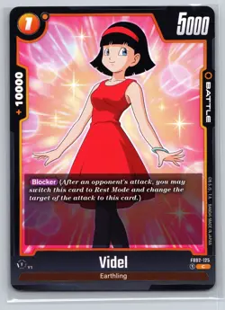 Videl FB02-125 C Battle Card Dragon Ball Super Fusion World Blazing Aura Blocker - Image 1