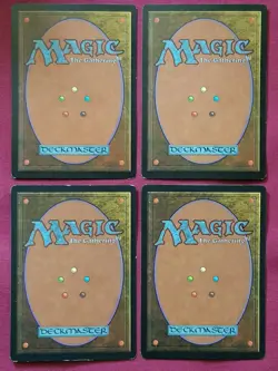 Magic The Gathering TEMPEST 4x PLAINS land card set MTG - Image 2