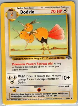 Dodrio 34/64 Non Holo Jungle - Pokemon Card - NM - Image 1