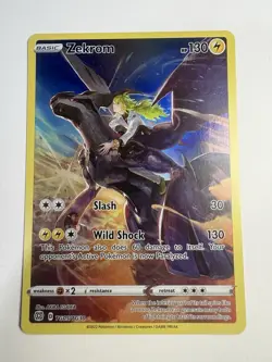 Pokemon Zekrom Holo Ultra Rare TCG Card TG05/TG30 Brilliant Stars 2022 Trainer - Image 1