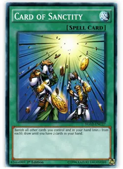 Card of Sanctity - YGLD-ENC27 - Common - 1st Edition - Near Mint - Image 1