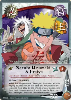 Naruto Uzumaki & Jiraiya - PR-026 - Common - 1st Edition Promo Cards NM/LP - Nar - Image 1