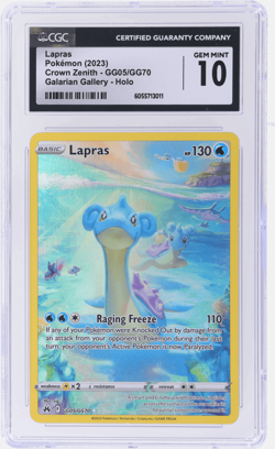2023 Pokemon Sword and Shield Crown Zenith Lapras #GG05 CGC 10 - Image 1