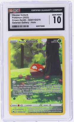2023 Pokemon Sword and Shield Crown Zenith Hisuian Voltorb CGC 10 - Image 1