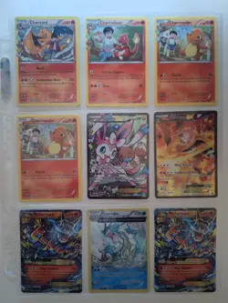 Pokemon Card Lot Charizard EX M Charizard EX Sylveon EX RC Holo Rare 9 Cards - Image 1