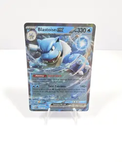 Pokemon Card Blastoise EX 151 Set 009/165 ULTRA RARE - NM Condition - Image 1