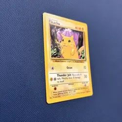 Pokemon TCG Base Set Pikachu Card 58/102 Unlimited Regular Common LP - Image 4