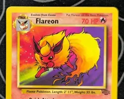 Flareon 19/64 Jungle Rare Pokemon Tcg Card Vintage Wotc Lightly Played - Image 2